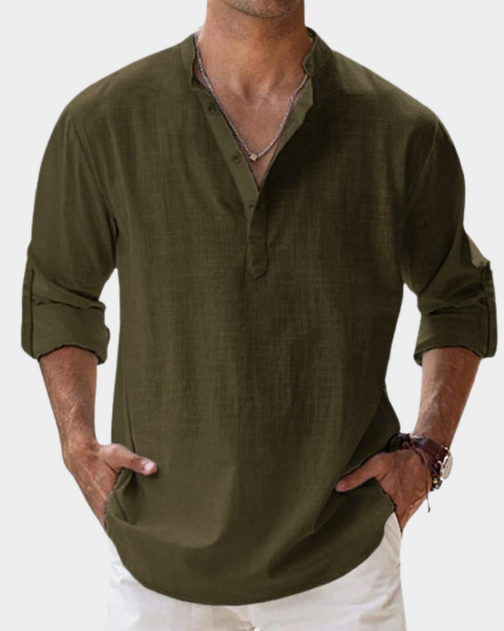 Damian | Men's Cozy Casual Long-Sleeve Shirt