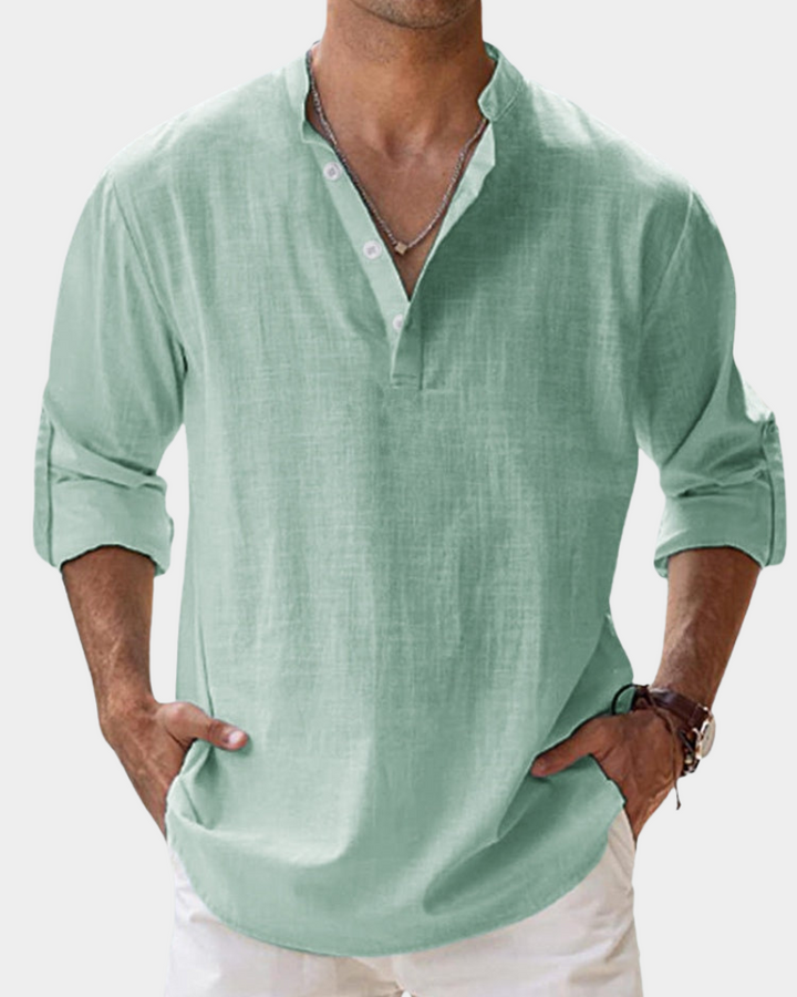 Damian | Men's Cozy Casual Long-Sleeve Shirt