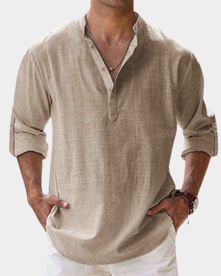 Damian | Men's Cozy Casual Long-Sleeve Shirt