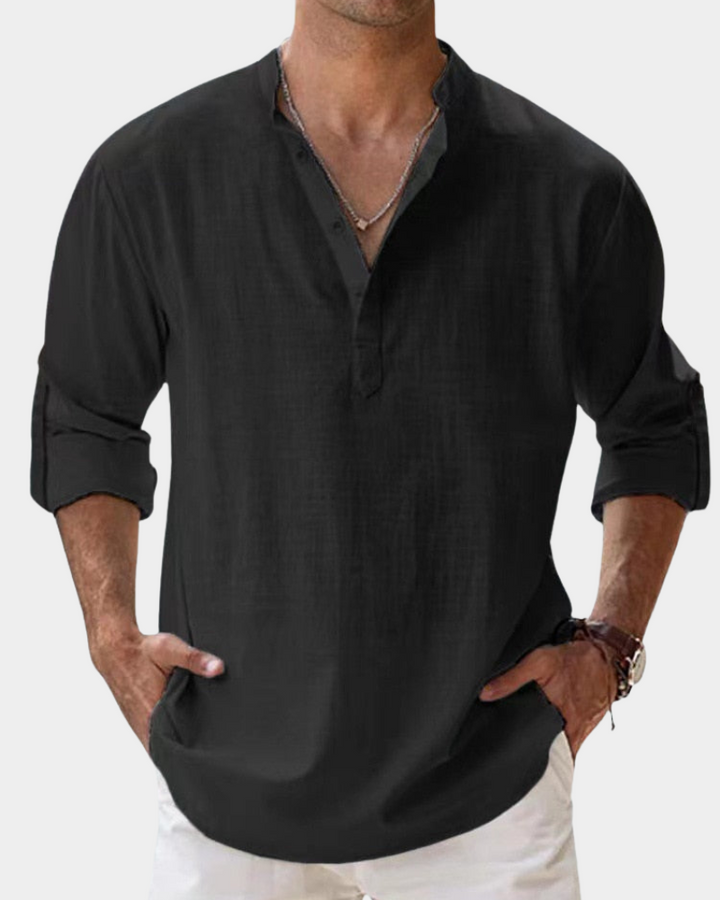 Damian | Men's Cozy Casual Long-Sleeve Shirt
