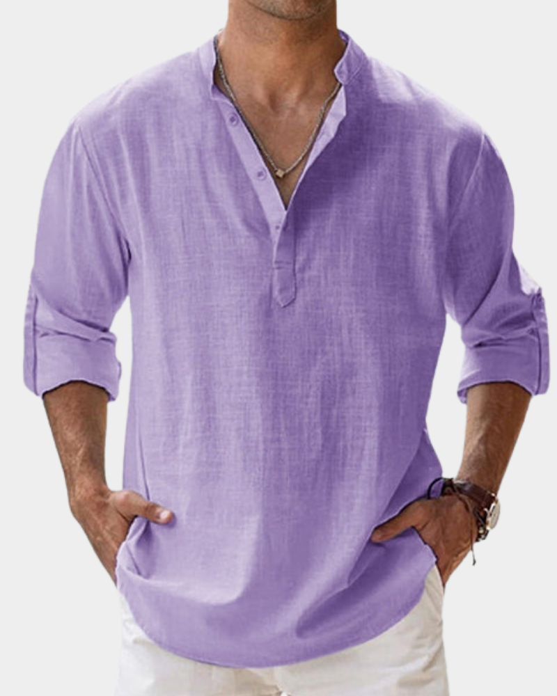 Damian | Men's Cozy Casual Long-Sleeve Shirt