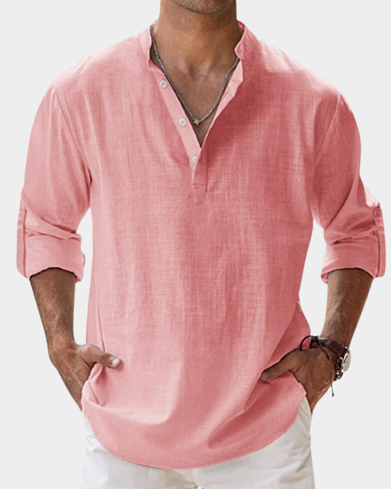 Damian | Men's Cozy Casual Long-Sleeve Shirt