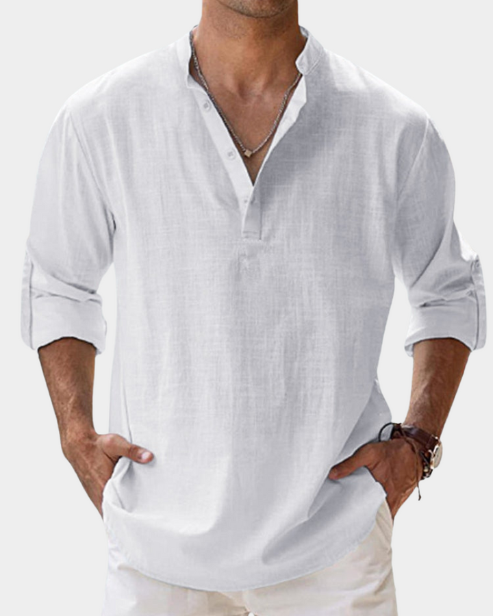 Damian | Men's Cozy Casual Long-Sleeve Shirt
