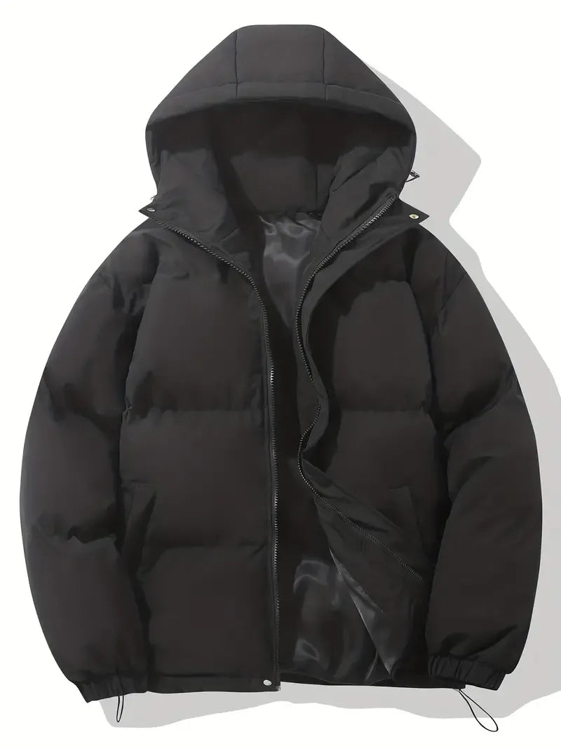 Doriisse | Oversized Drawstring Hood Quilted Puffer Jacket