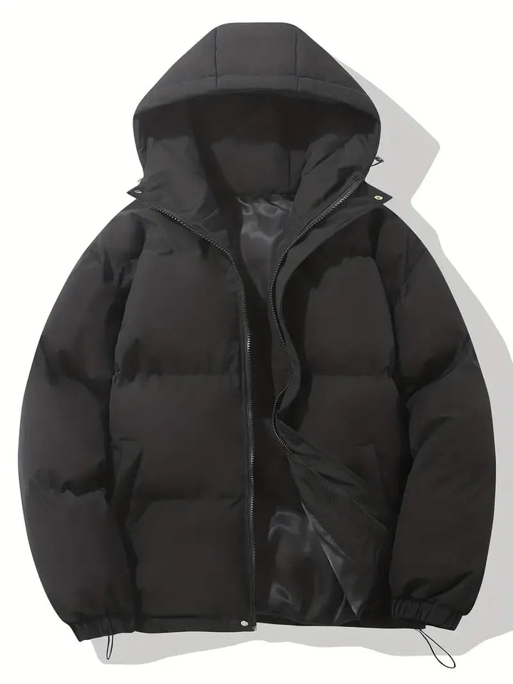 Doriisse | Oversized Drawstring Hood Quilted Puffer Jacket