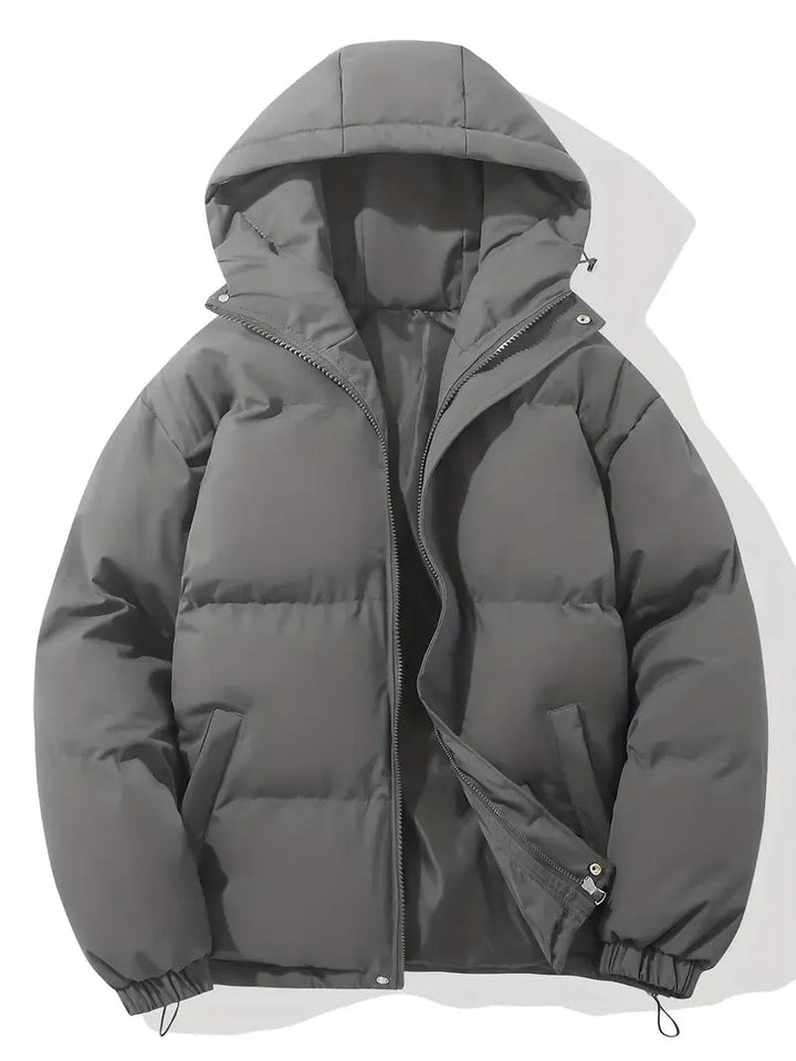 Doriisse | Oversized Drawstring Hood Quilted Puffer Jacket