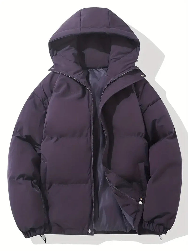 Doriisse | Oversized Drawstring Hood Quilted Puffer Jacket