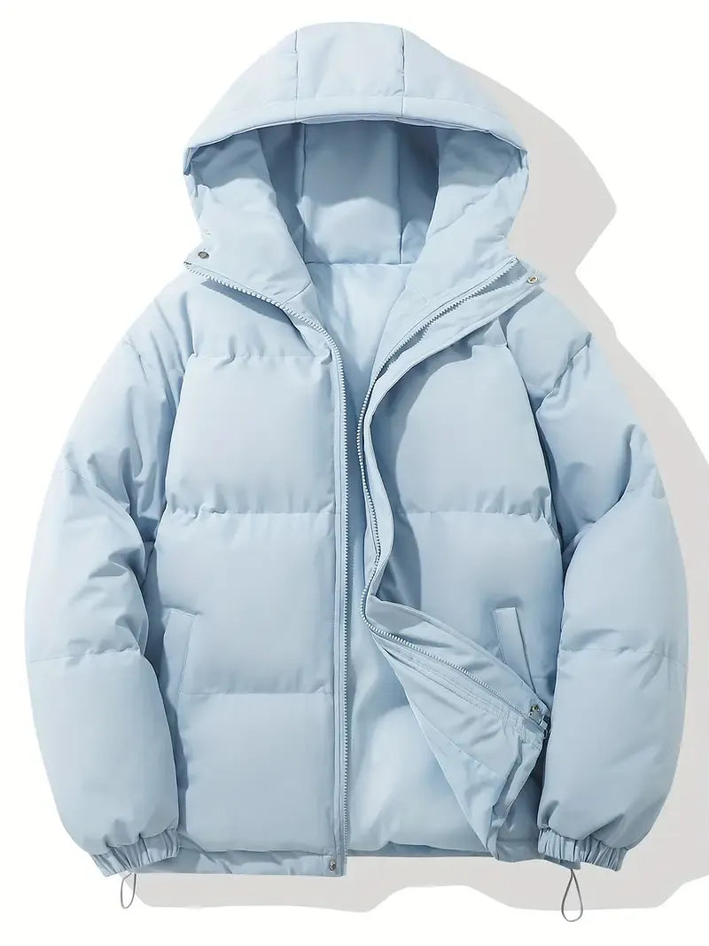 Doriisse | Oversized Drawstring Hood Quilted Puffer Jacket