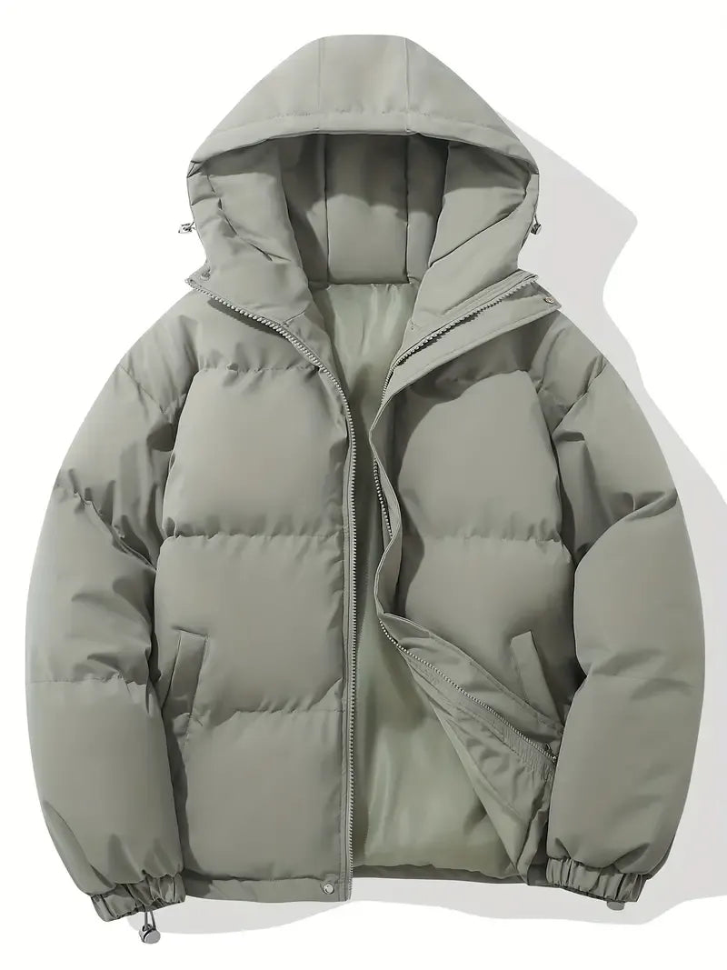 Doriisse | Oversized Drawstring Hood Quilted Puffer Jacket