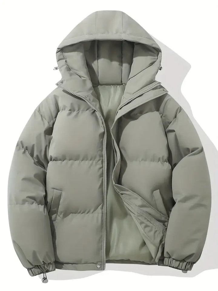 Doriisse | Oversized Drawstring Hood Quilted Puffer Jacket
