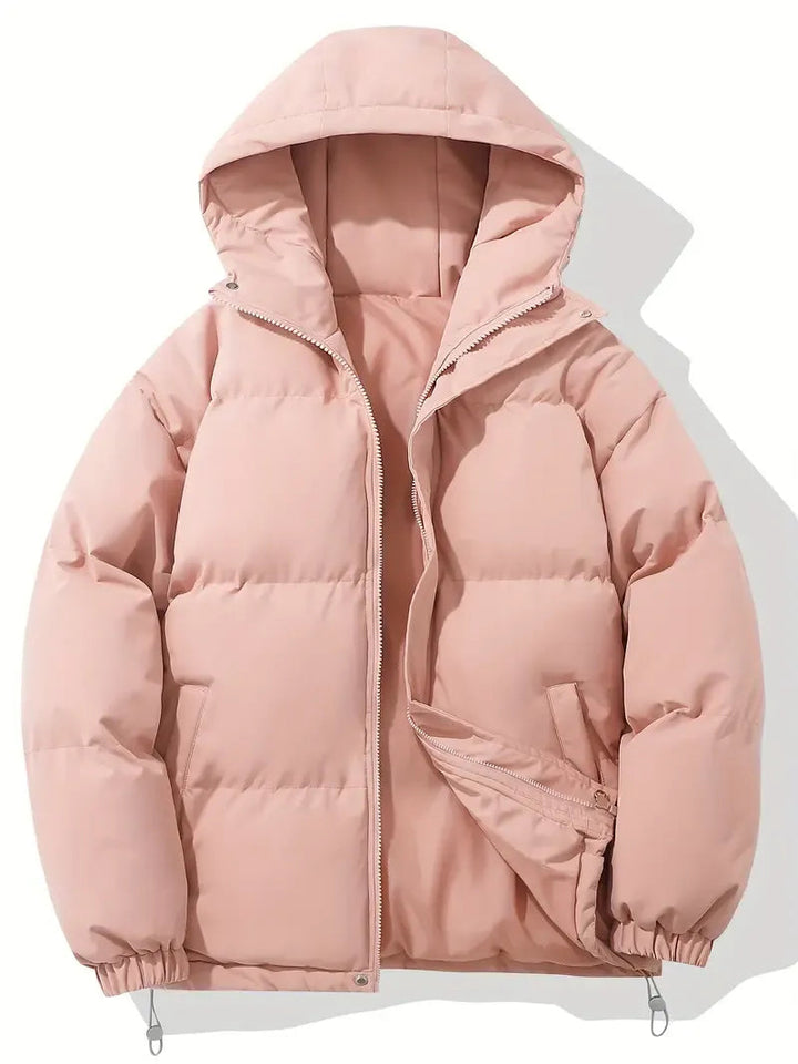 Doriisse | Oversized Drawstring Hood Quilted Puffer Jacket