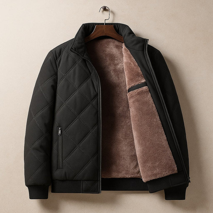 Eloreth | Women's Stand Collar Quilted Bomber Jacket