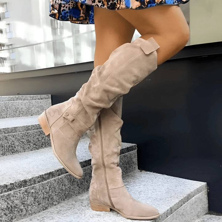 Emelineessa | Block Heel Western Boots