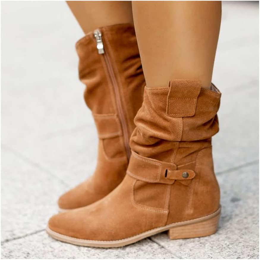 Emelineessa | Block Heel Western Boots