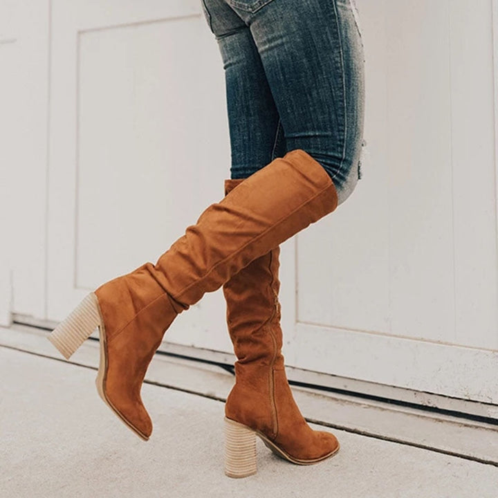 Isoveria | Women's Suede Knee Boots for Chic Style — 1