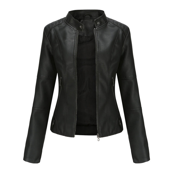 Eulalia | Women's Lightweight Casual Stand Collar Zipper Pockets Jackets — 1