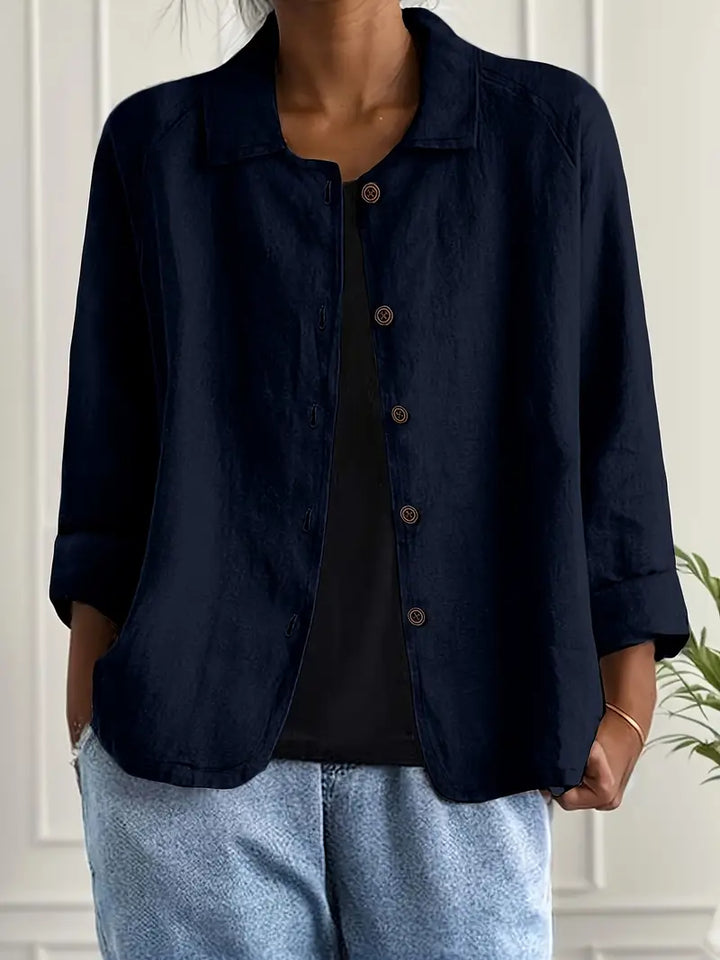  Female in a lightweight casual top suitable for everyday styling.