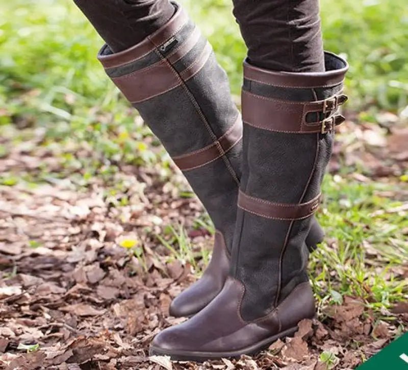 Faedessa | Women's Boots Leather Waterproof Everyday Wear - Black / Brown