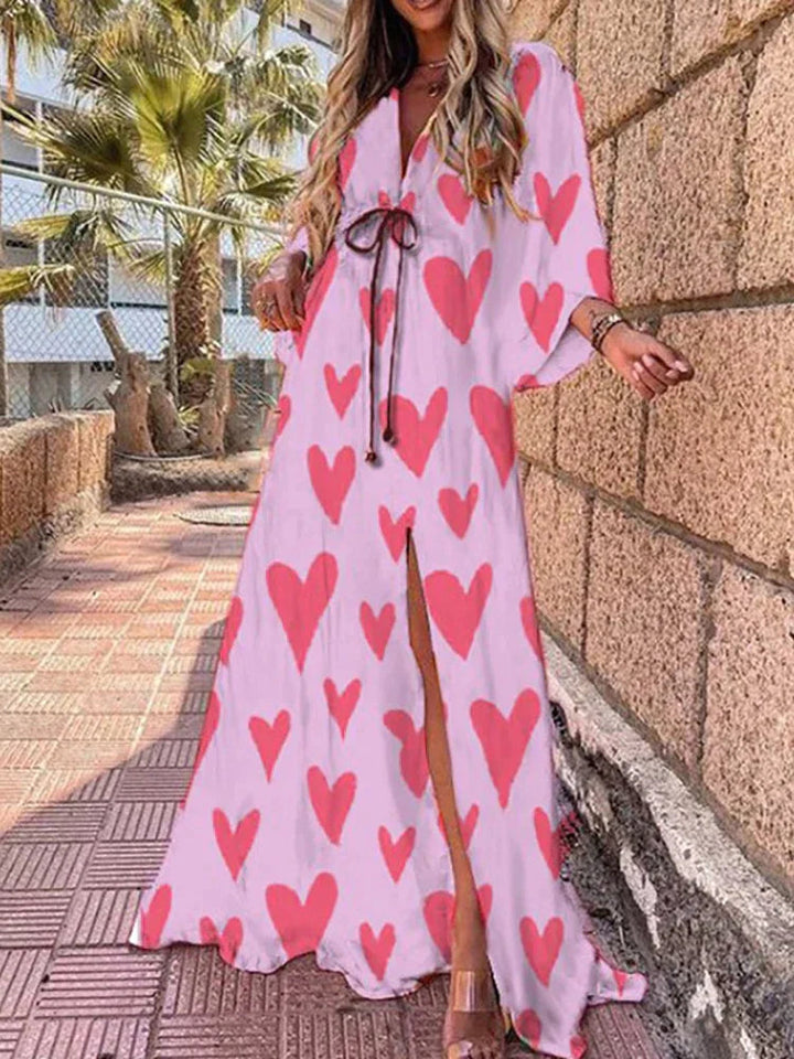 Faeelle | V-Neck Long Sleeve Wedding Guest Dress