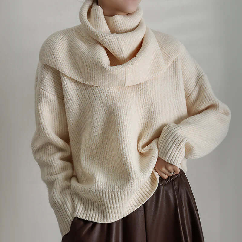 Faestine | Women's Oversized Turtleneck Jumper