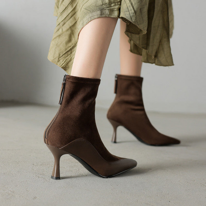 Felicity | Women's Western Style Knee-High Leffin Suede Ankle Boots — 2