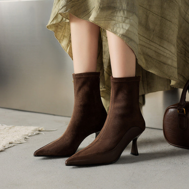 Felicity | Suede Knee-High Ankle Boots
