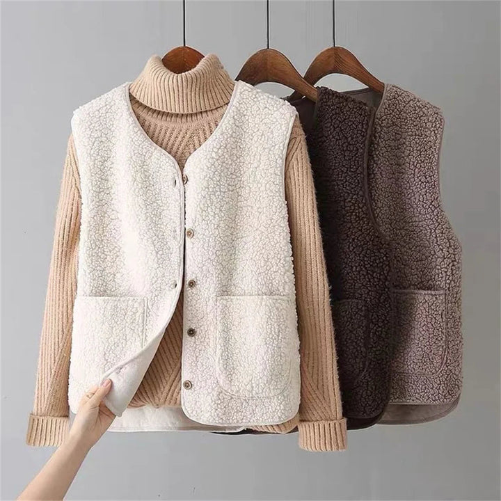 Yseneara | Women's Knit Cozy Classic Cardigan Sweaters — Beige