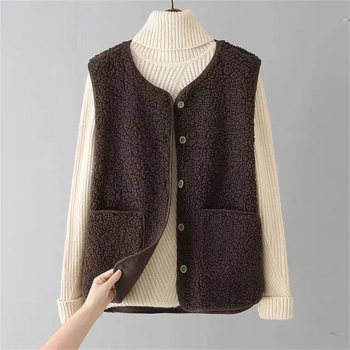 Yseneara | Women's Knit Cozy Classic Cardigan Sweaters — Brown