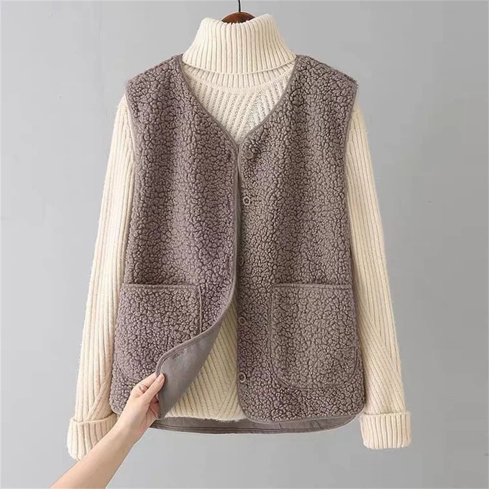 Yseneara | Women's Knit Cozy Classic Cardigan Sweaters — Khaki