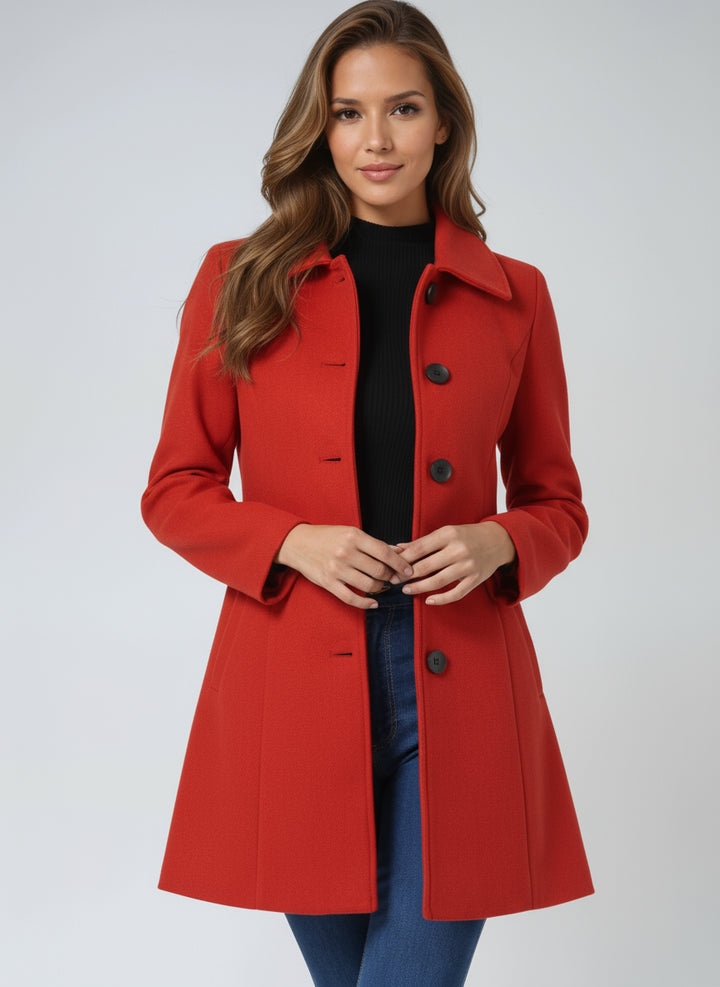 Galiaoura | Casual Stretch Single Breasted Tailored Long Coat Tops