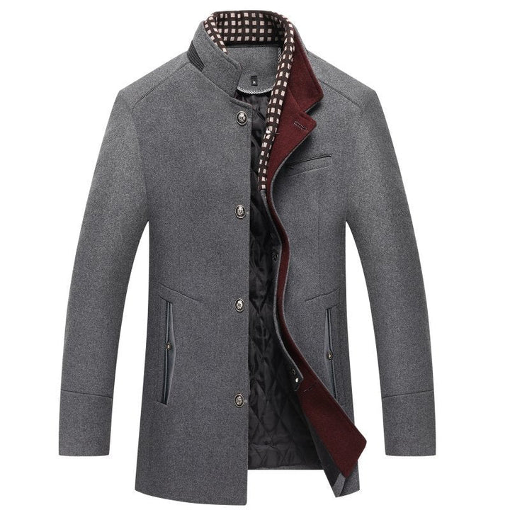 Galiawynn | Women's classic And Sophisticated Wool Coat — Gray