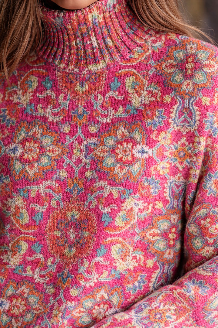 Giaaine | Floral Turtleneck Sweater