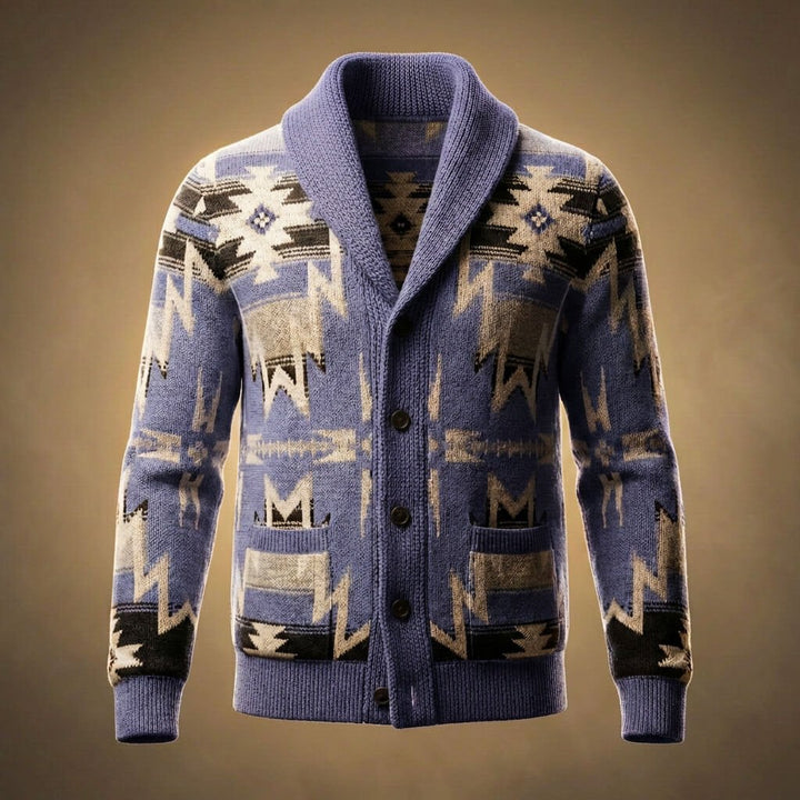 Gwenlyn | Wool-Blend Shawl Collar Knit Cardigan