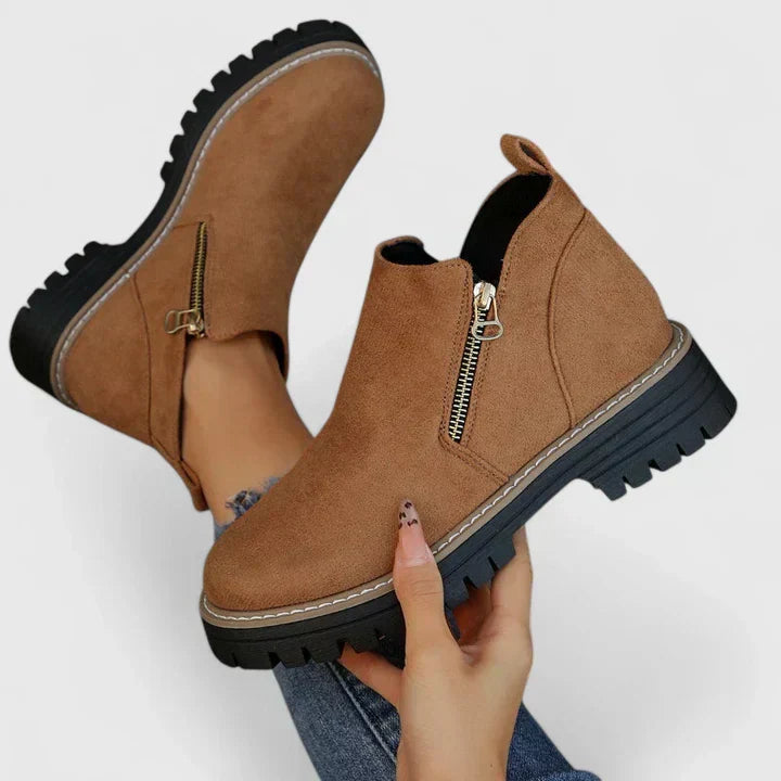 Halesia | Women's COMFORT BOOTS — Brown