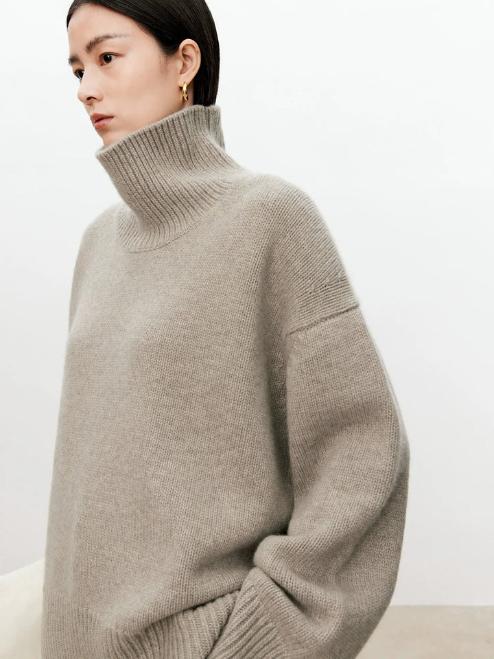 Halsara | Women's Cozy Loose and Thick Turtleneck sweater Knit — 2