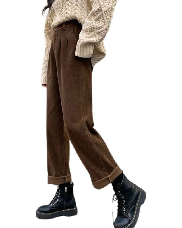 Halswen | Women's Straight Trousers With Pockets — 1