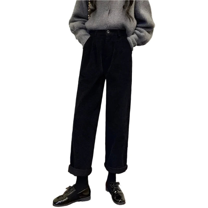 Halswen | Women's Straight Trousers With Pockets — 2