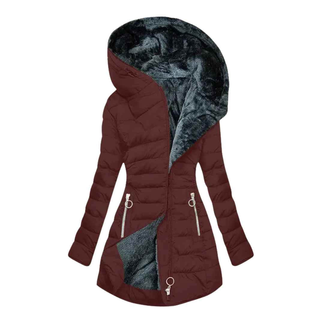 Ilsestine | Women's PUFFER JACKET — Red