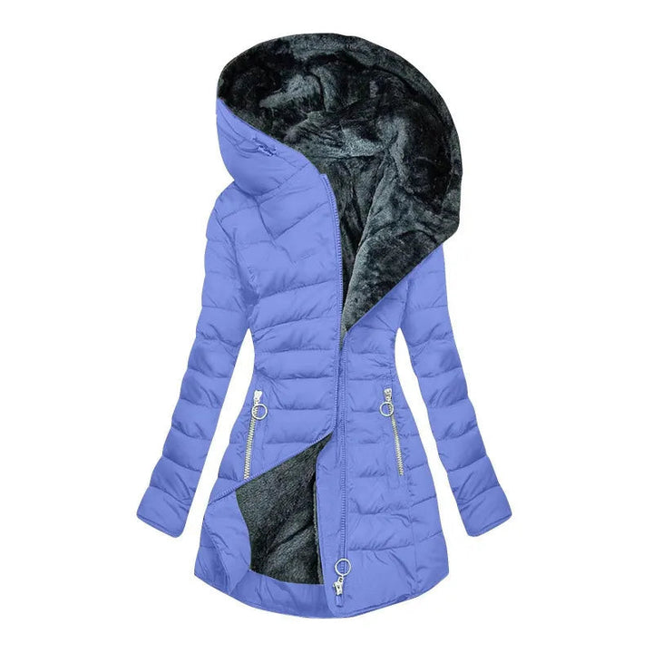 Ilsestine | Women's PUFFER JACKET — Sky blue