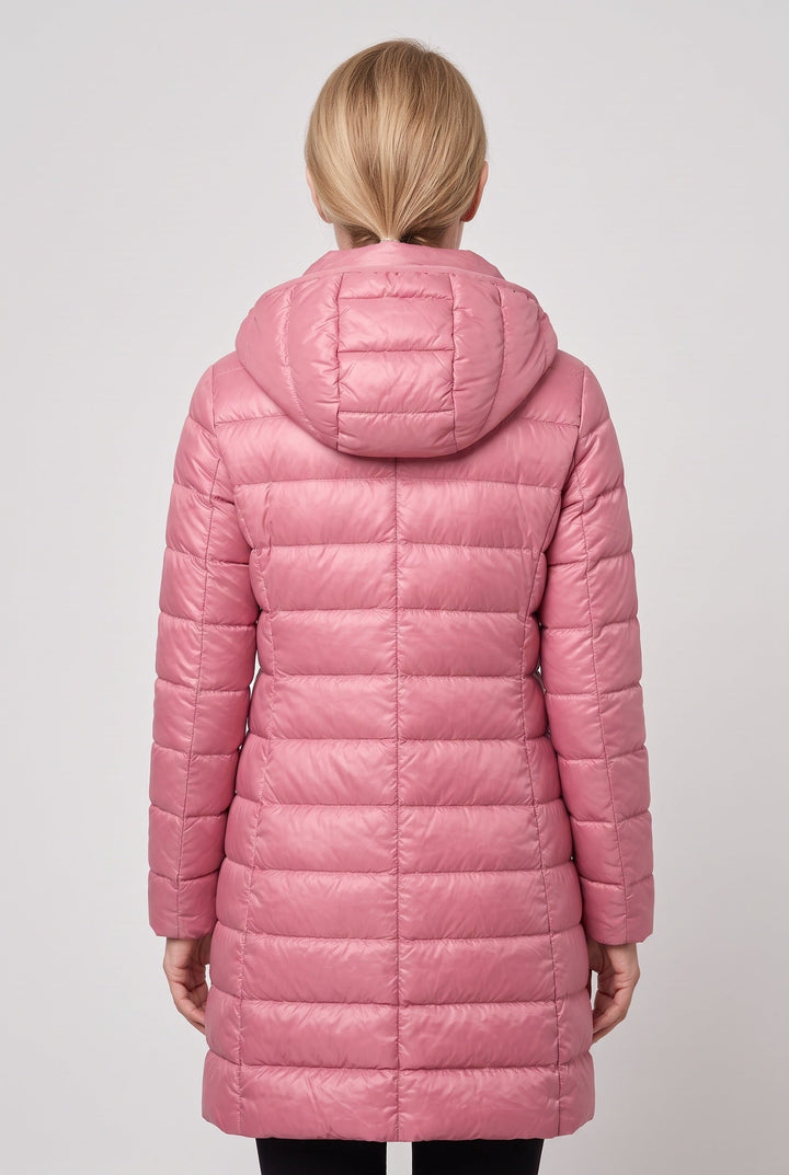 Ilsewen | Women's Hooded Longline Puffer Jacket — 2