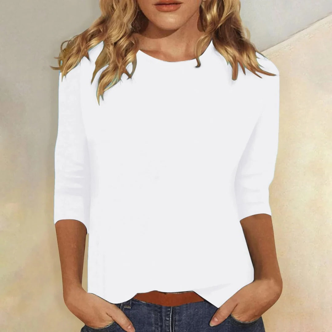 Zoravyn | Modern Everyday Top with Crew Neckline