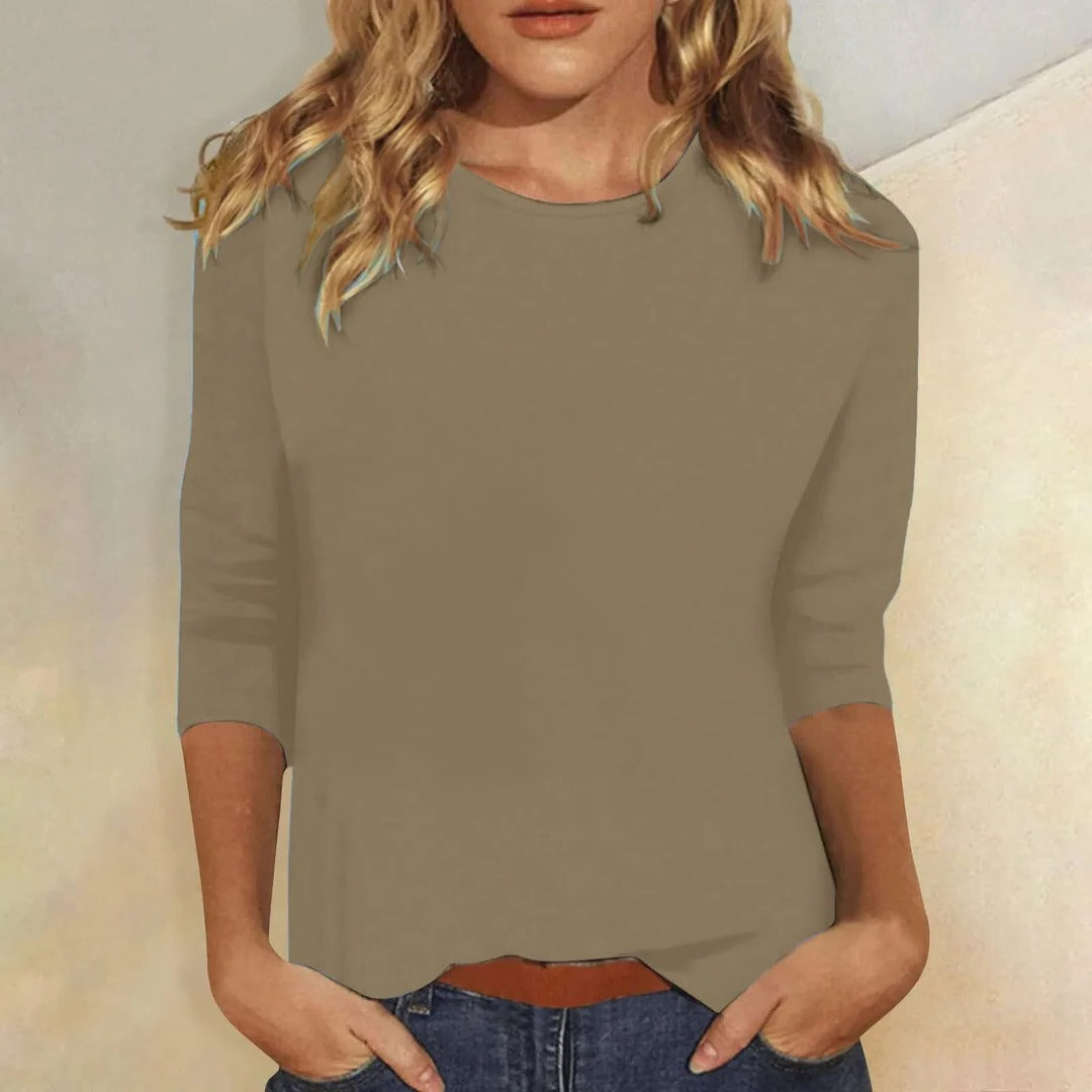 Zoravyn | Modern Everyday Top with Crew Neckline