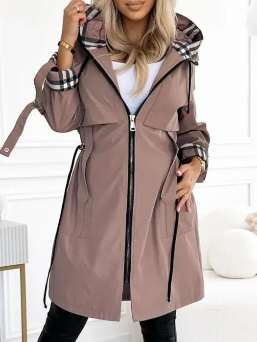 Ivowen | Women's Casual Stretch Waterproof & Windproof Zip Coat Tops — 1
