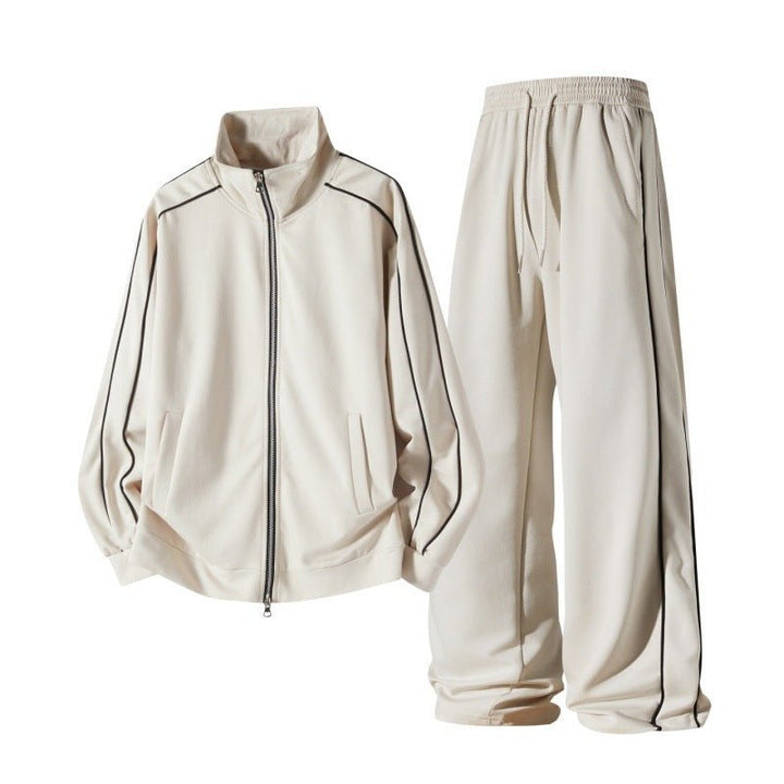 Jorvesia | Women's High Collar Two-Piece Tracksuit Set