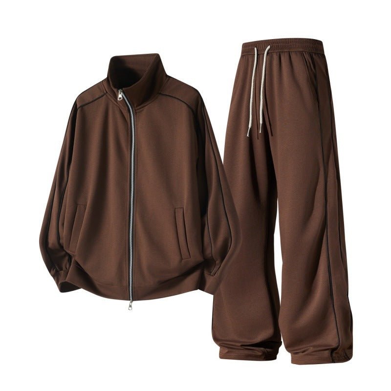 Jorvesia | Women's High Collar Two-Piece Tracksuit Set