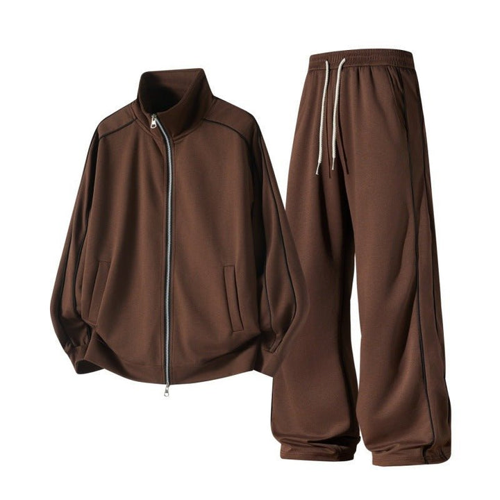 Jorvesia | Women's High Collar Two-Piece Tracksuit Set