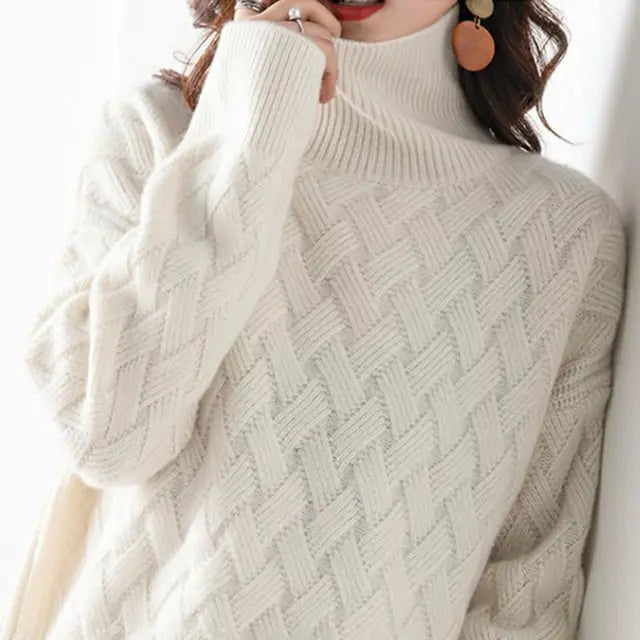 Jossoura | Women's Cozy Luxury Sweater — Beige