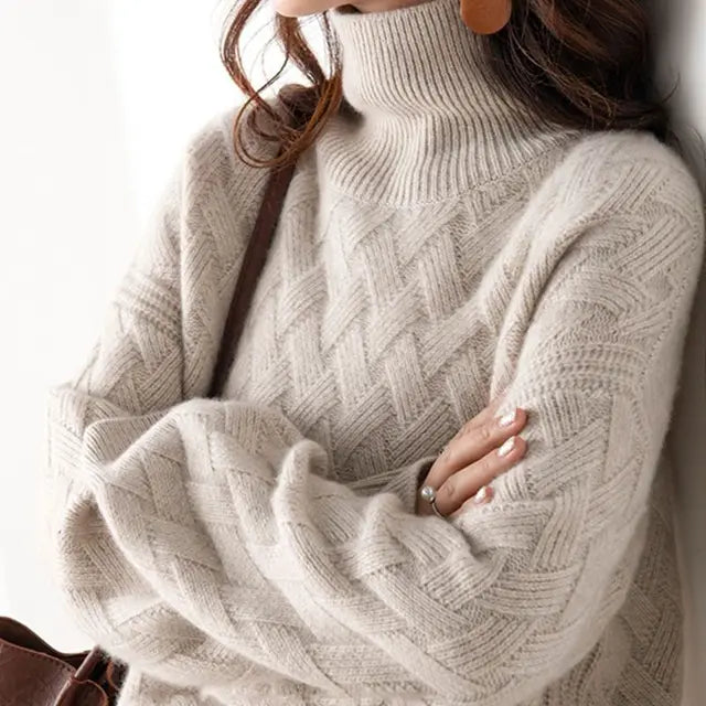 Jossoura | Women's Cozy Luxury Sweater — Camel