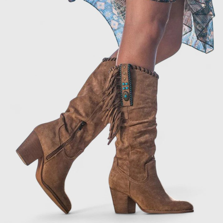 Kesielle | Fringe Ankle Boots
