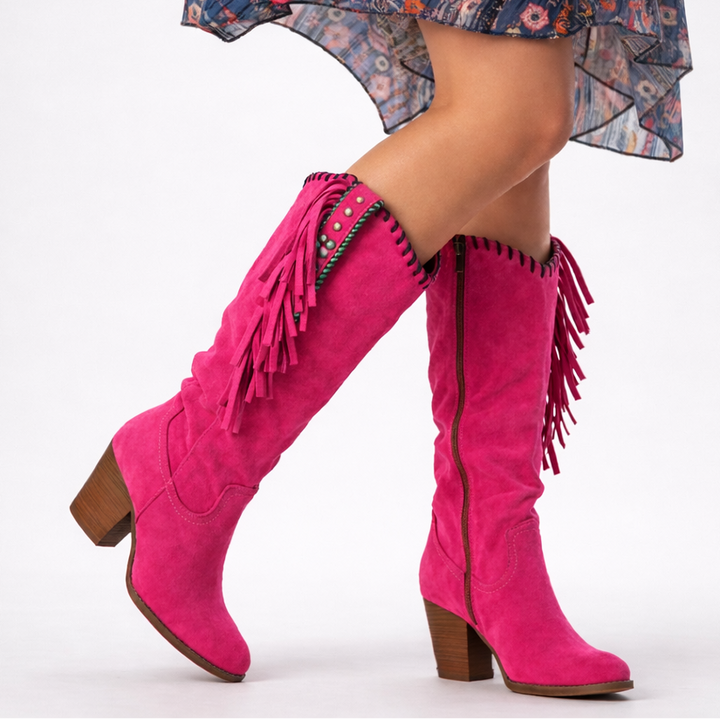 Kesielle | Fringe Ankle Boots